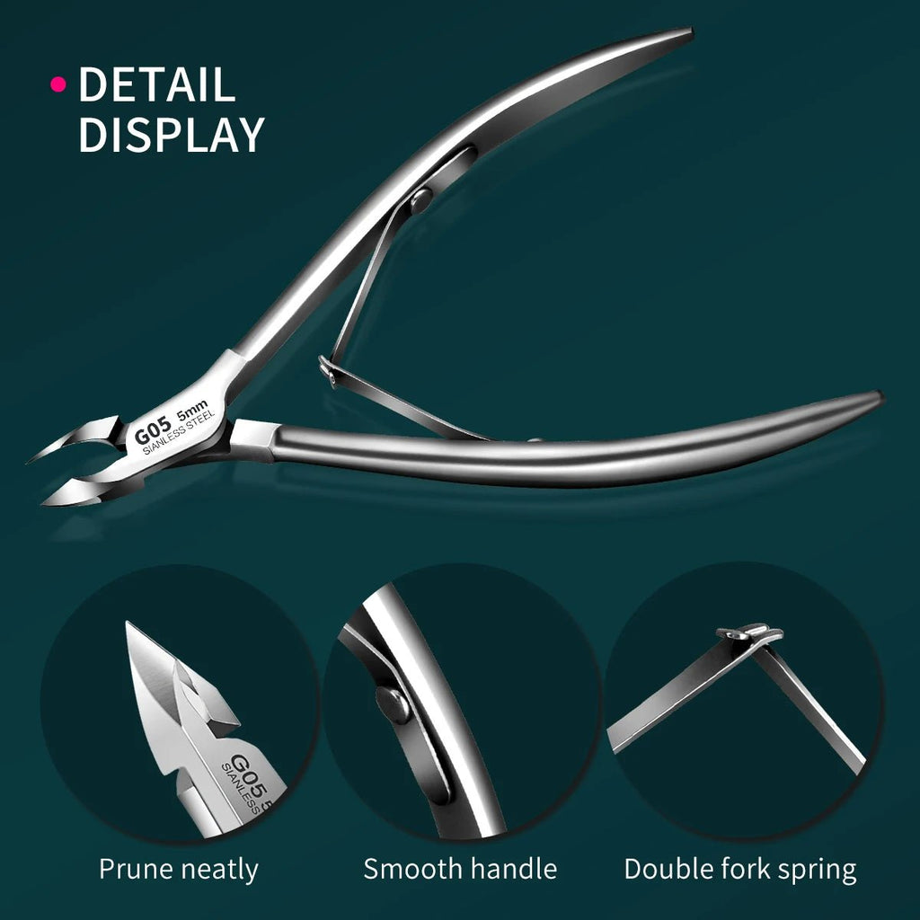 Professional Cuticle Trimmer Set, Super Sharp Dead Skin Scissors For Women And Men's Nail And Toenail Labor Saving Manicure Tool - memorylane shop