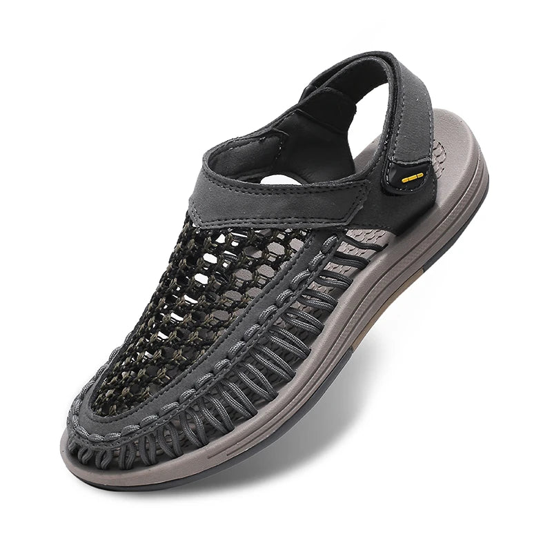 Summer New Sandals Men's Brand Designer Fashion Casual Outdoor Waders Large Size Hand-woven High Quality Beach Sandals For Men