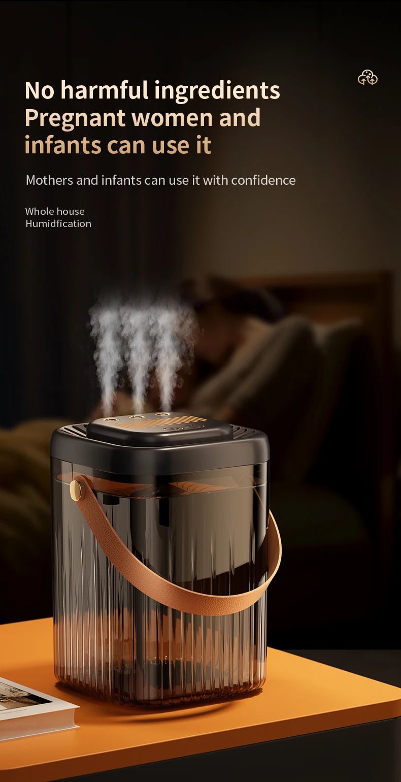3L Air Humidifier 3 Nozzles Smart Cool Mist Humidifier For Home Bedroom Office night light USB Humidifier Diffuser - memorylane shop
