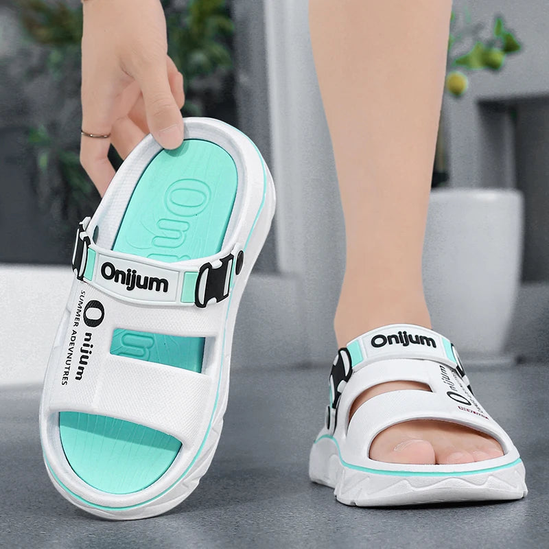 Summer Sandals for Men and Women, Dual-Use Beach Shoes, Soft-Soled Anti-Odor Slippers