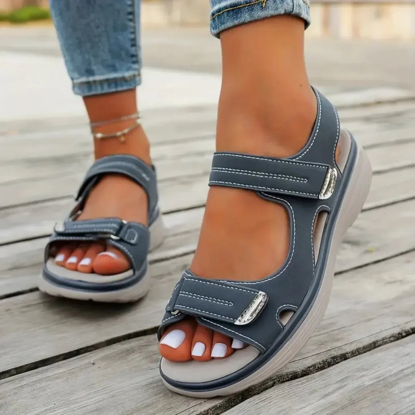 Summer Sandals Fashion Durable Sandals Ladies2025 New Travel Women Shoes Outdoor Beach Slippers Lightweight Platform Sandals - memorylane shop