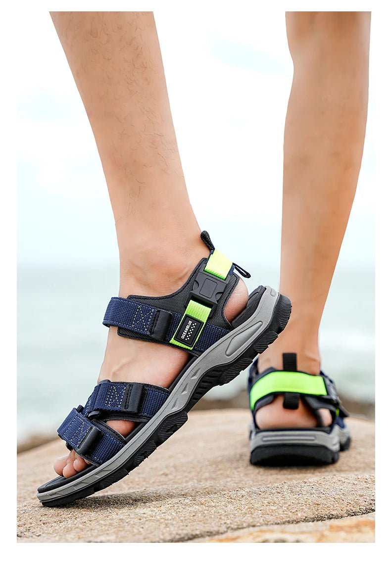 Summer Men's Sandals Trendy Casual Outdoor Sport Shoes for Holidays Beach Breathable Wear - Resistant Hiking & Walking Sandals - memorylane shop