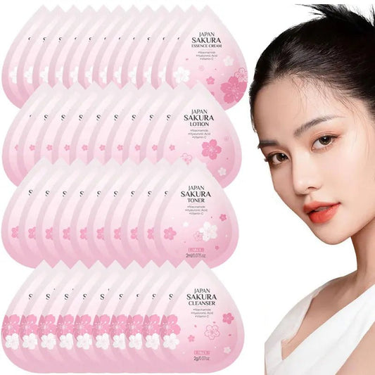 Hydrating Skin Care Set,10pcs Mini Travel Skincare Products,Including Face Wash, Serum, Toner, Lotion,Face Skin Care Routine Kit - memorylane shop