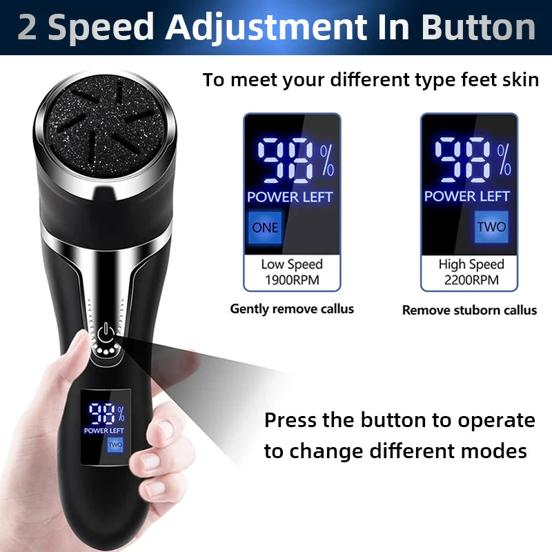 Electric Pedicure Tools Dead Hard Skin Care Callus Leg Heels Remover Hard Cracked File for Heels Grinding Pedicure Beauty Care