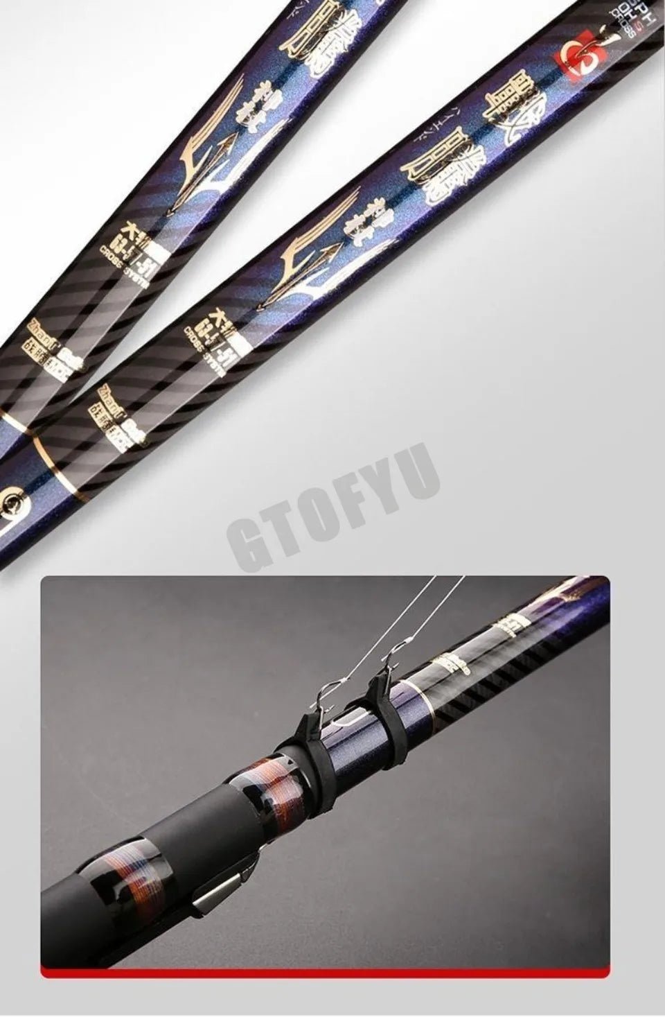 High Carbon Variable 4.5 - 10M Multi Positioning Hollow Fishing Rod and Reel Combo Set Ultralight Superhard Stream Hand Pole Set - memorylane shop
