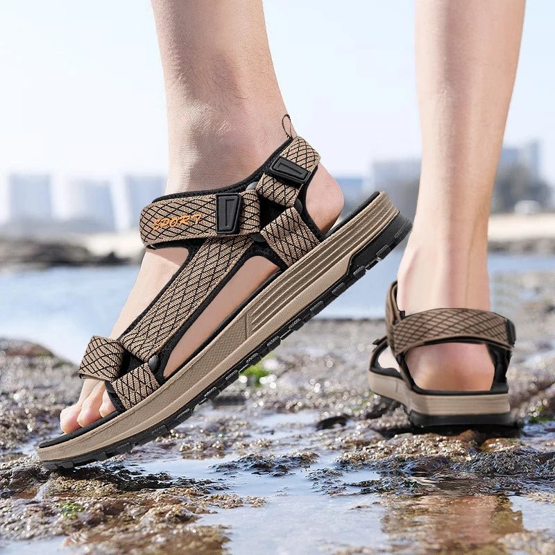 Summer Men Sandals Fashion Leisure Beach Holiday Sandals for Mens Lightweight Shoes New Outdoor Comfortable Casual Sandals - memorylane shop