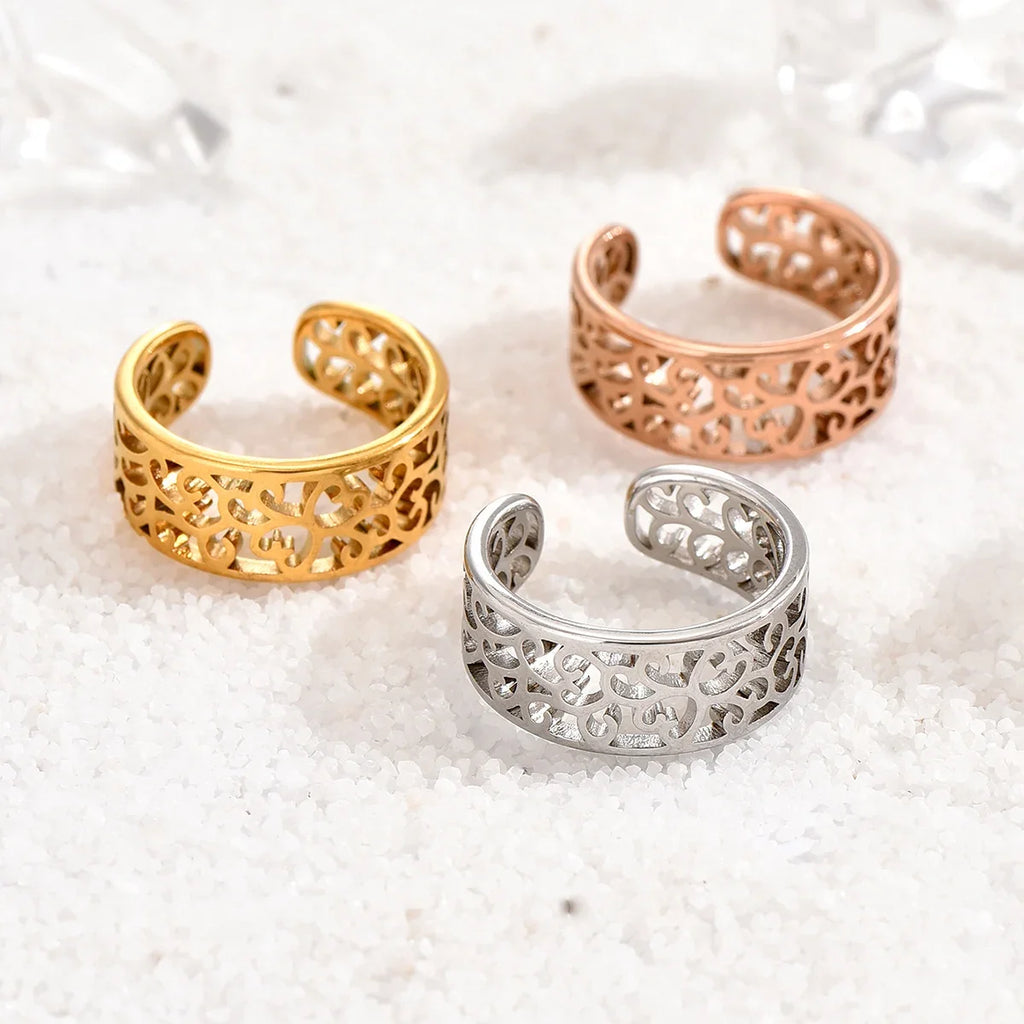 3pc Stainless Steel Hollow Arrowhead Toe Rings for Women