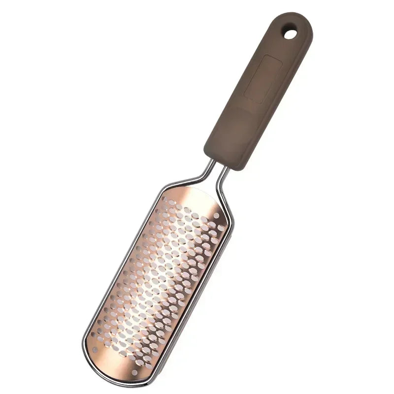 Foot Care Tools - Pedicure Dead Skin and Callus Remover, Foot Scrubber with Sandpaper and Wooden Handle