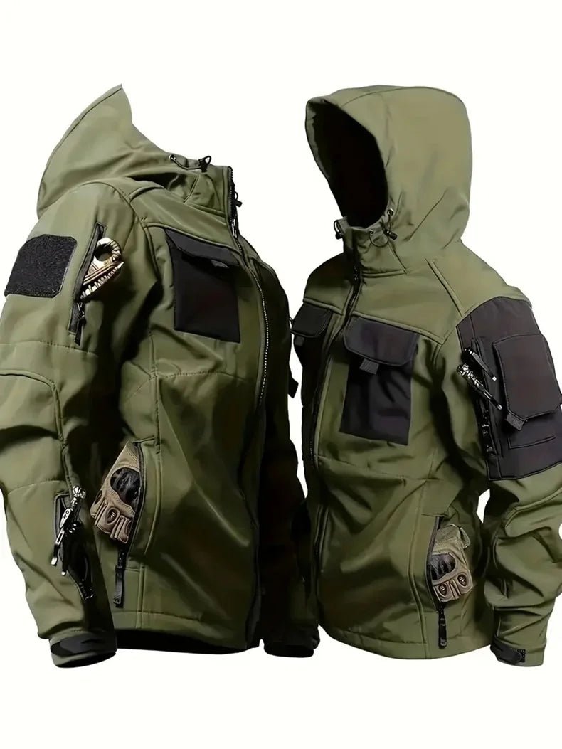 Military Shark Skin Soft Shell Jackets Men Tactical Windproof Waterproof jacket men Army Combat Jackets Mens Hooded Bomber Coats - memorylane shop