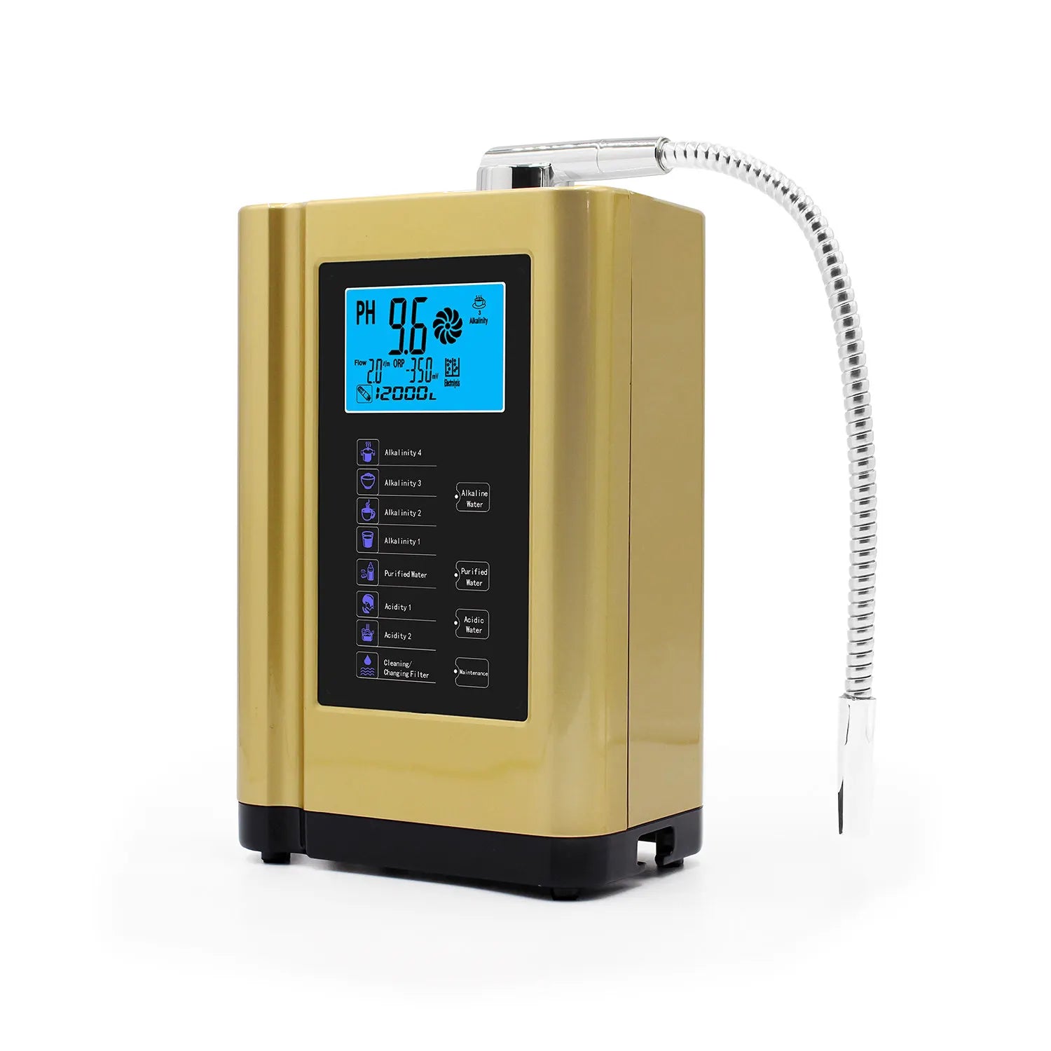 Alkaline Water Ionizer Hydrogen Generator Machine Purifier,Produces Ph 3.5-10.5 Alkaline Acid Water Water Filter System For Home