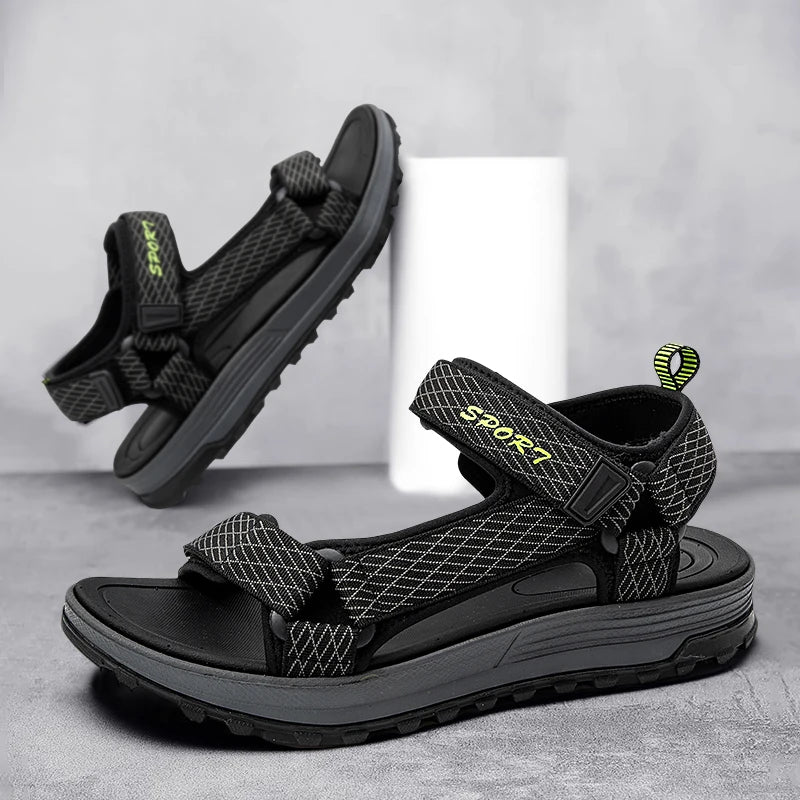 Summer Men Sandals Fashion Leisure Beach Holiday Sandals for Mens Lightweight Shoes New Outdoor Comfortable Casual Sandals - memorylane shop