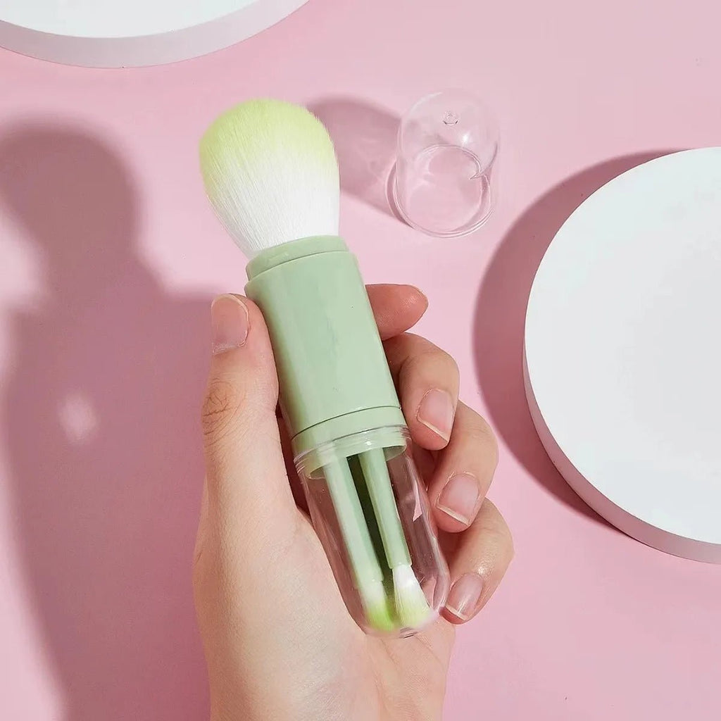 4 - in - 1 Makeup Set Beauty Tools Mini Set Brush Skin Tone Telescopic Brush Portable Makeup Brush beauty tools - memorylane shop