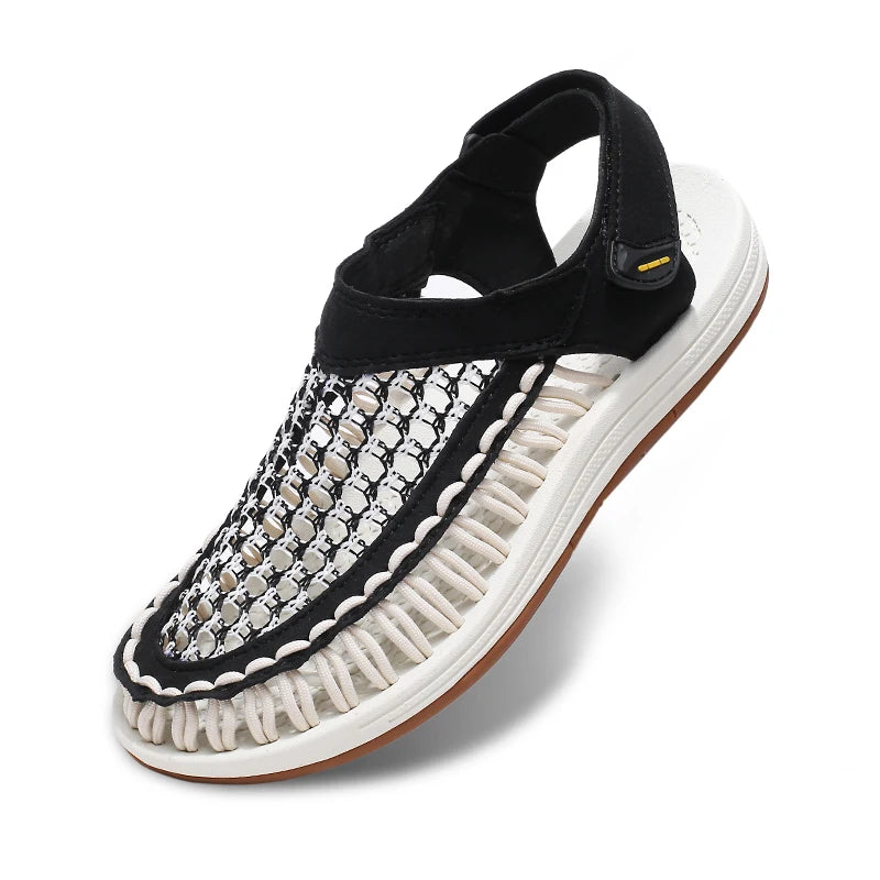 Summer New Sandals Men's Brand Designer Fashion Casual Outdoor Waders Large Size Hand-woven High Quality Beach Sandals For Men