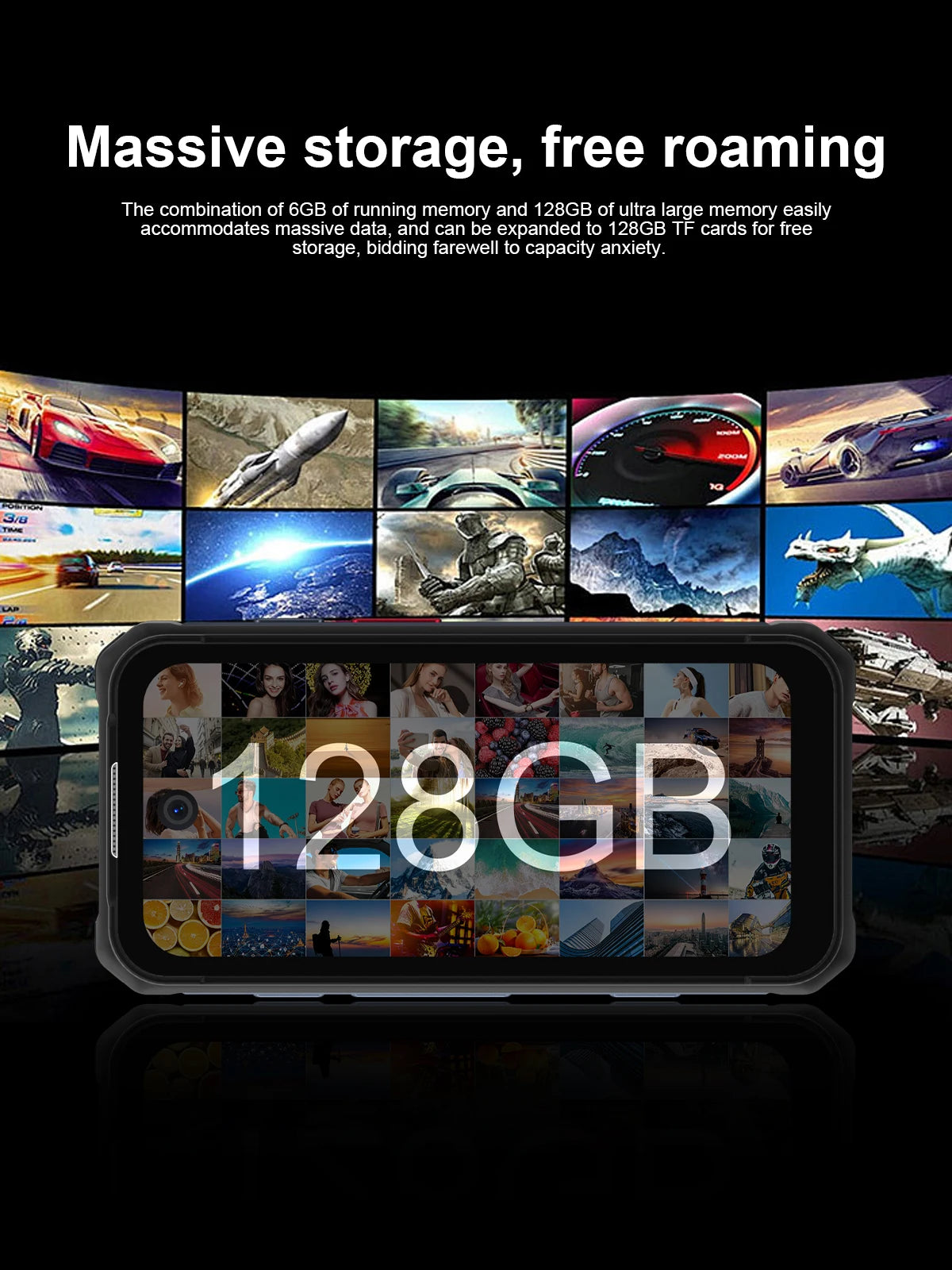 SERVO TANK500 Rugged Smartphone – IP68, 4G LTE, Android 12, 6GB RAM