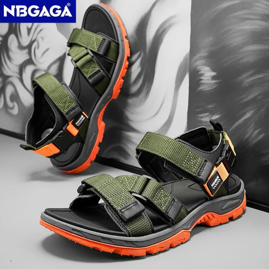 Summer Men's Sandals Trendy Casual Outdoor Sport Shoes for Holidays Beach Breathable Wear - Resistant Hiking & Walking Sandals - memorylane shop