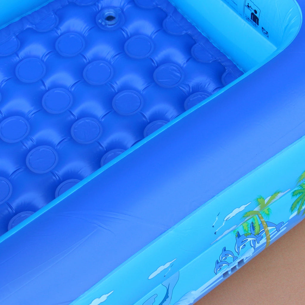 120cm~150cm Inflatable Ball Pit Pool for Kids, Toddlers, Blow Up PVC Swimming Pool for Indoor Outdoor Water Party Backyard, Blue