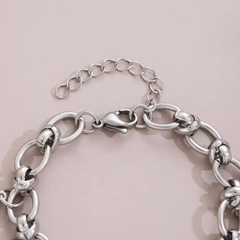 Summer Beach Stainless Steel Bracelets For Women Starfish Shell Ocean Style Pendant Bohemian Jewelry Gift Fashionable ResortWear - memorylane shop