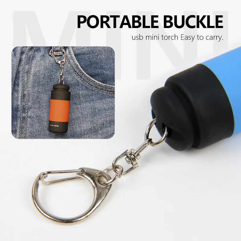 LETOYO UV Flashlights Led Mini USB Light Portable Rechargeable Waterproof Flashlight for squid jig metal jig fishing accessories