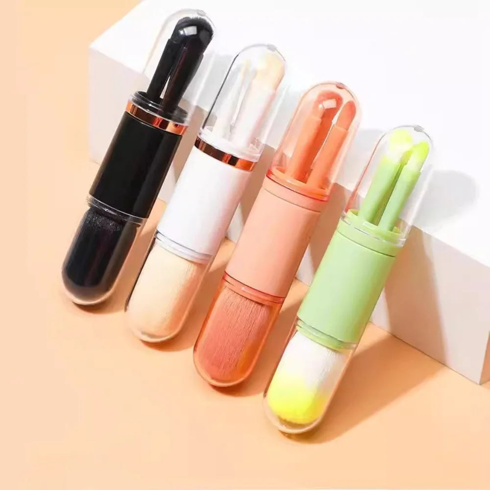 4-in-1 Makeup Set Beauty Tools Mini Set Brush Skin Tone Telescopic Brush Portable Makeup Brush beauty tools