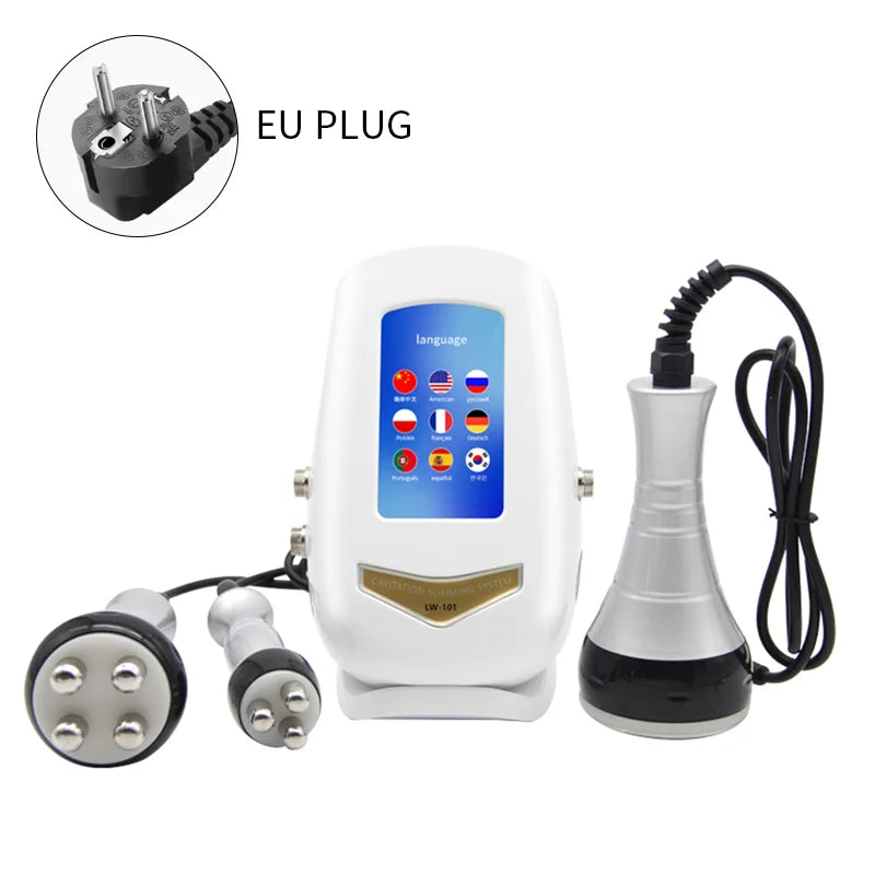 40K 3-in-1 Ultrasonic Body Shaping Instrument Negative Pressure Slimming Beauty Massage  Facial Care Beauty Salon Dedicated