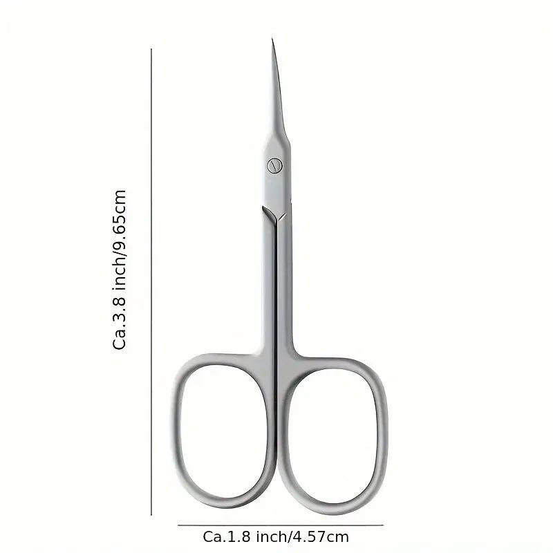Dead Skin Remover Stainless Steel Curved Tip Thin Blade Cuticle Scissors Nail Clippers Trimmer Manicure Tools Eyebrow Tools - memorylane shop