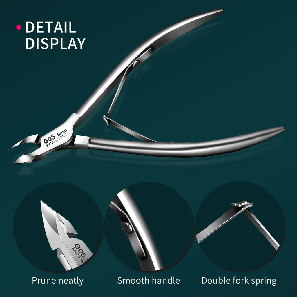 Professional Cuticle Trimmer Scissors – Sharp Dead Skin Remover Manicure Set