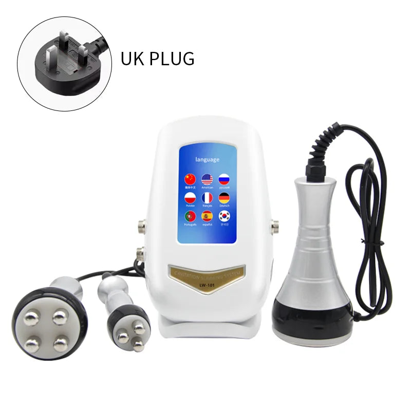 40K 3-in-1 Ultrasonic Body Shaping Instrument Negative Pressure Slimming Beauty Massage  Facial Care Beauty Salon Dedicated