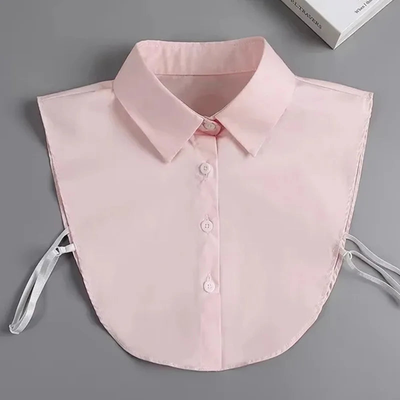 Women's Vintage Lace Front Tie Detachable Collar