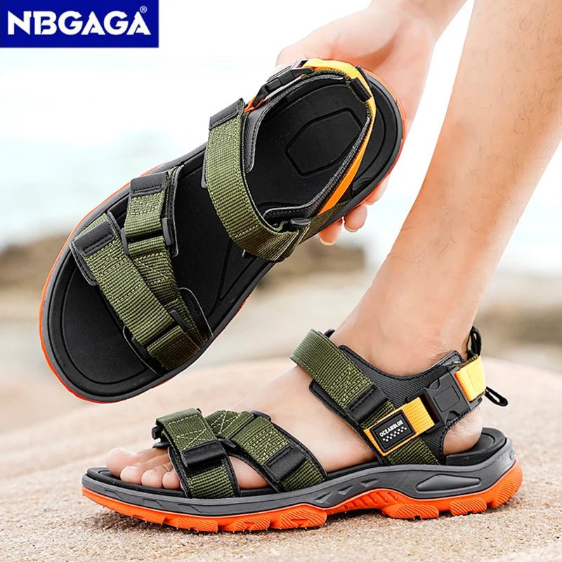 Summer Men's Sandals Trendy Casual Outdoor Sport Shoes for Holidays Beach Breathable Wear - Resistant Hiking & Walking Sandals - memorylane shop