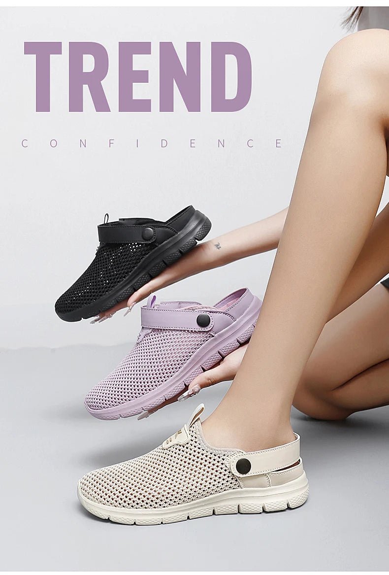 Summer Sandals for Women Breathable Beach Sandals Slippers Fashion Garden Clog Aqua Shoes Trekking Wading Shoes Plus Size 35 - 44 - memorylane shop