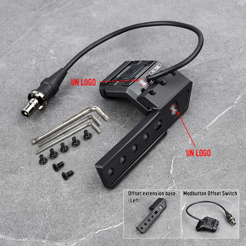 Tactical PLHV2 Flashlight High Power Scout Light Modlit PLH-V2 Hunting Weapon1 Lamp UNIT Offset Switch For 20mm Picatinny Rail