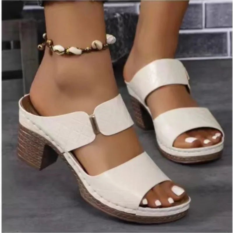 Summer Sandals Shoes Women Elegant Sandals Woman Slides Women Shoe Wedge Shoes Woman Breathable Footwear Female Slippers Woman - memorylane shop