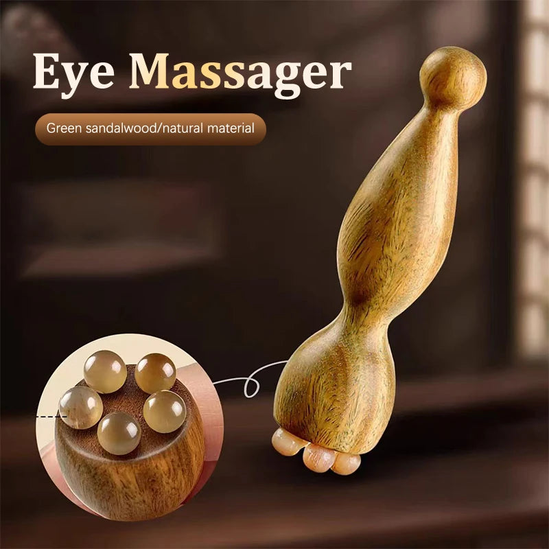 Sandalwood Face Massage Tools Gua Sha Face Skin Care Massage Sticks Lotus Seedpod Shape Massager Facial Physiotherapy Tool