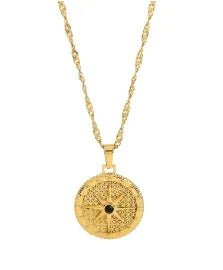 Square Pendants Delicate Stainless Steel Chain Pendant Necklace For Women Necklace - memorylane shop