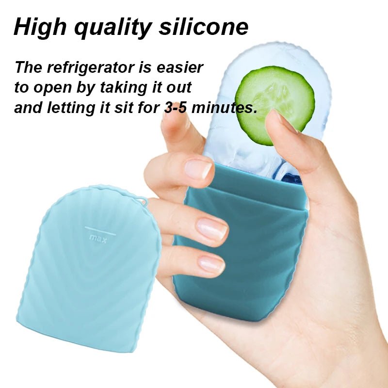 1pc facial beauty applicator, skin care tools, ice shaving massage, facial beauty silicone ice mold. - memorylane shop