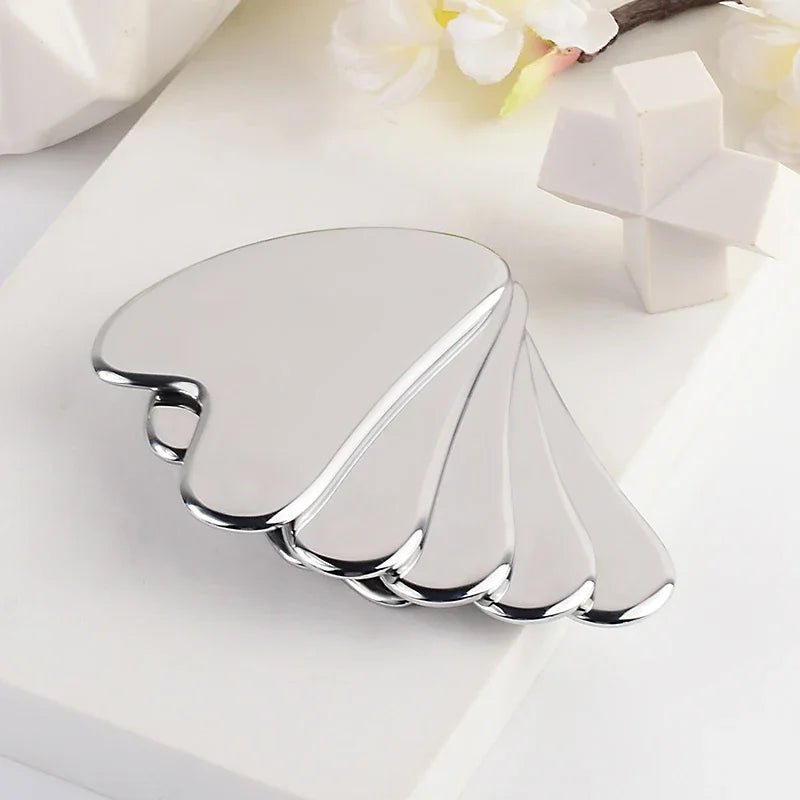 Stainless Steel Facial GuaSha Scraping Face Care Lifting Massage Tools Anti Wrinkle Skin Tighten Cooling Cellulite Massager Tool - memorylane shop