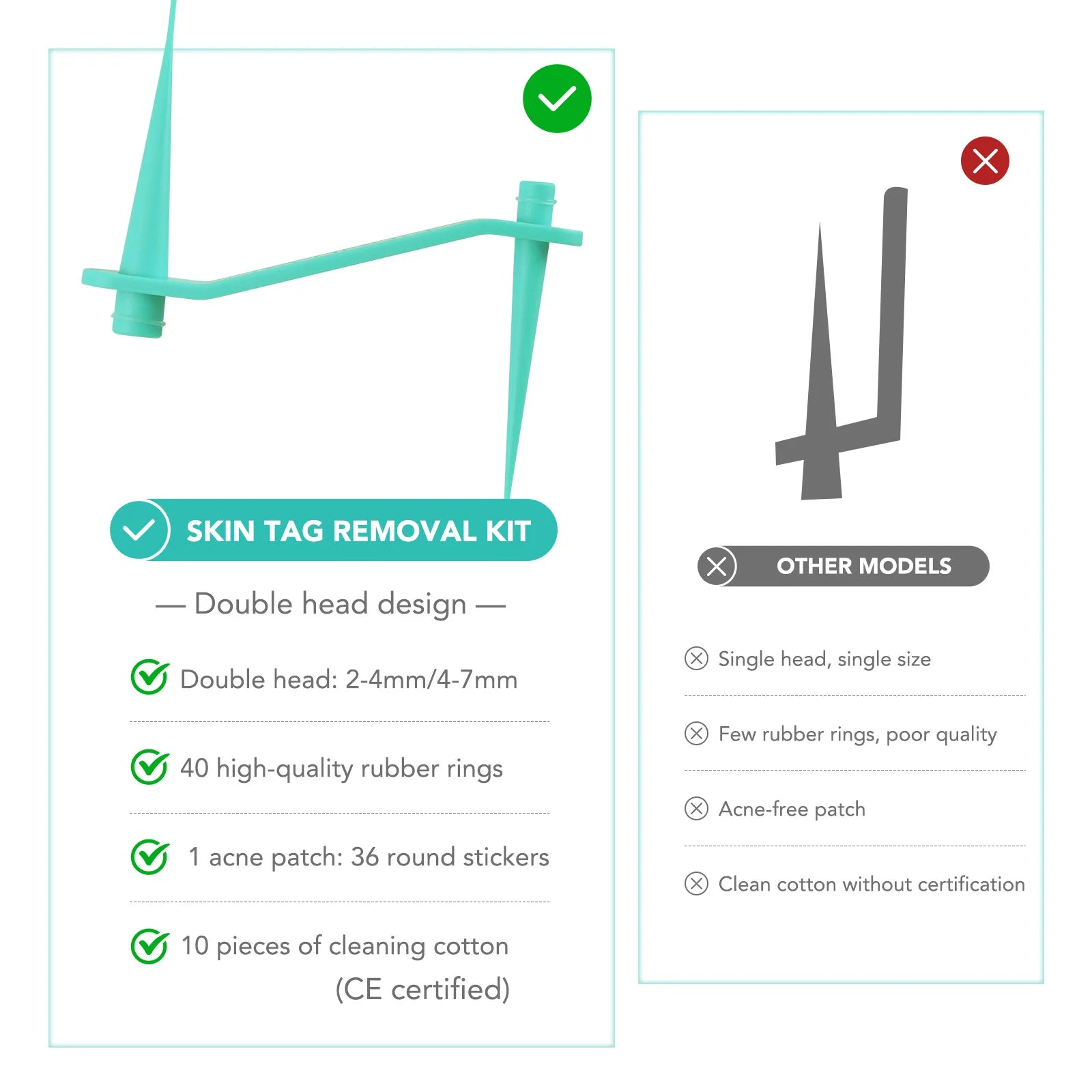 Simple Wart Removal Tool Set Skin Tag Removeal Tool Easy To Clean Skin Care Tool Skin Tag Removal Care Products - memorylane shop