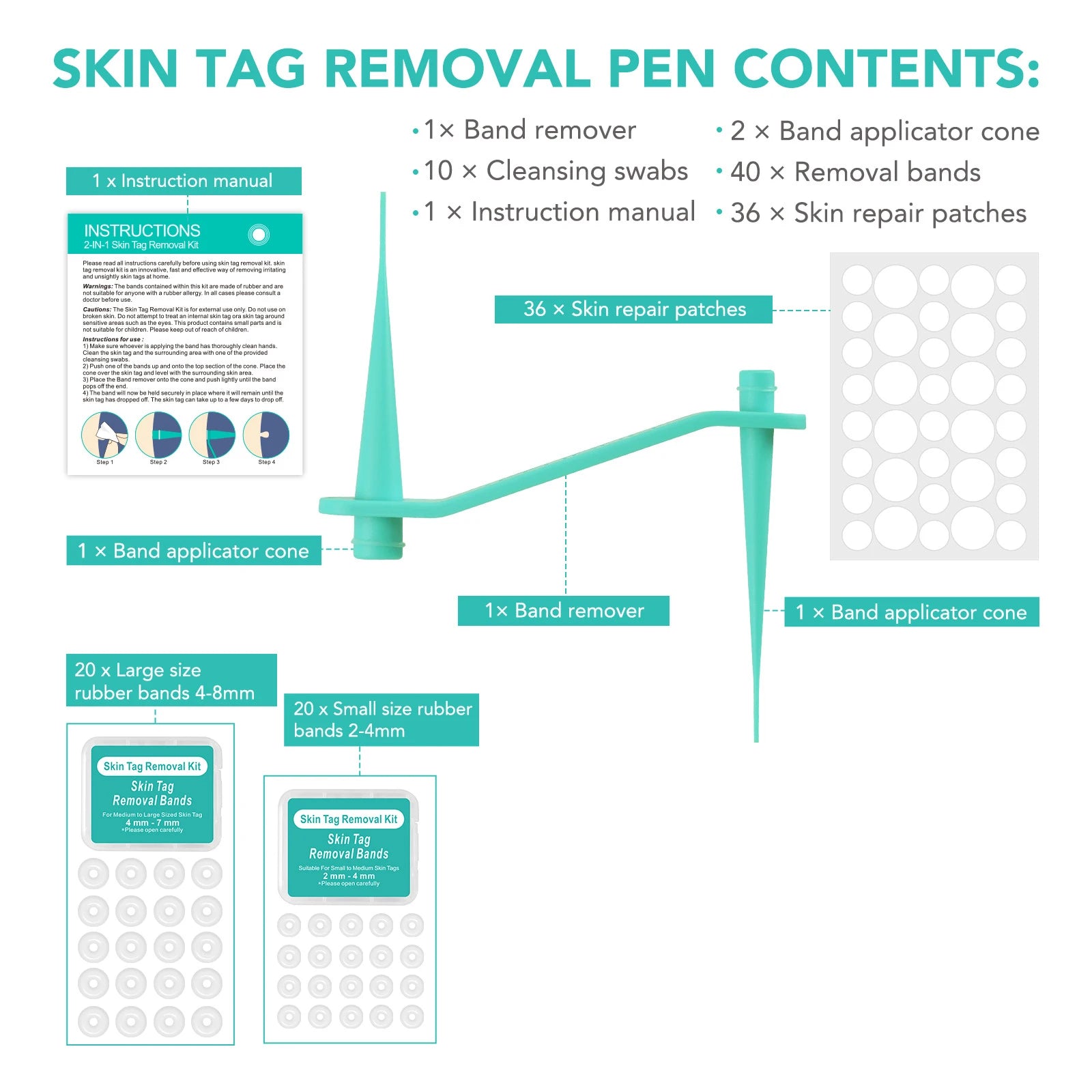 Simple Wart Removal Tool Set Skin Tag Removeal Tool Easy To Clean Skin Care Tool Skin Tag Removal Care Products - memorylane shop