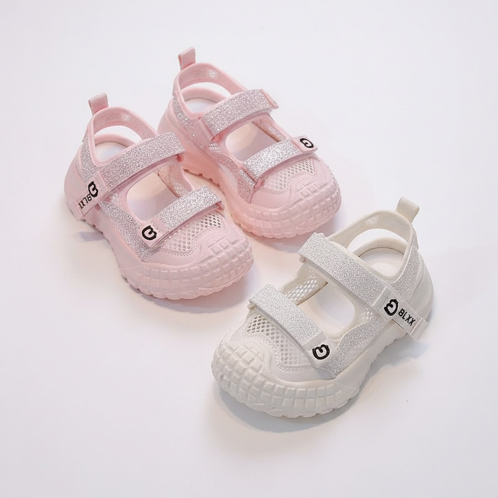 Girls' Rhinestone Sport Sandals