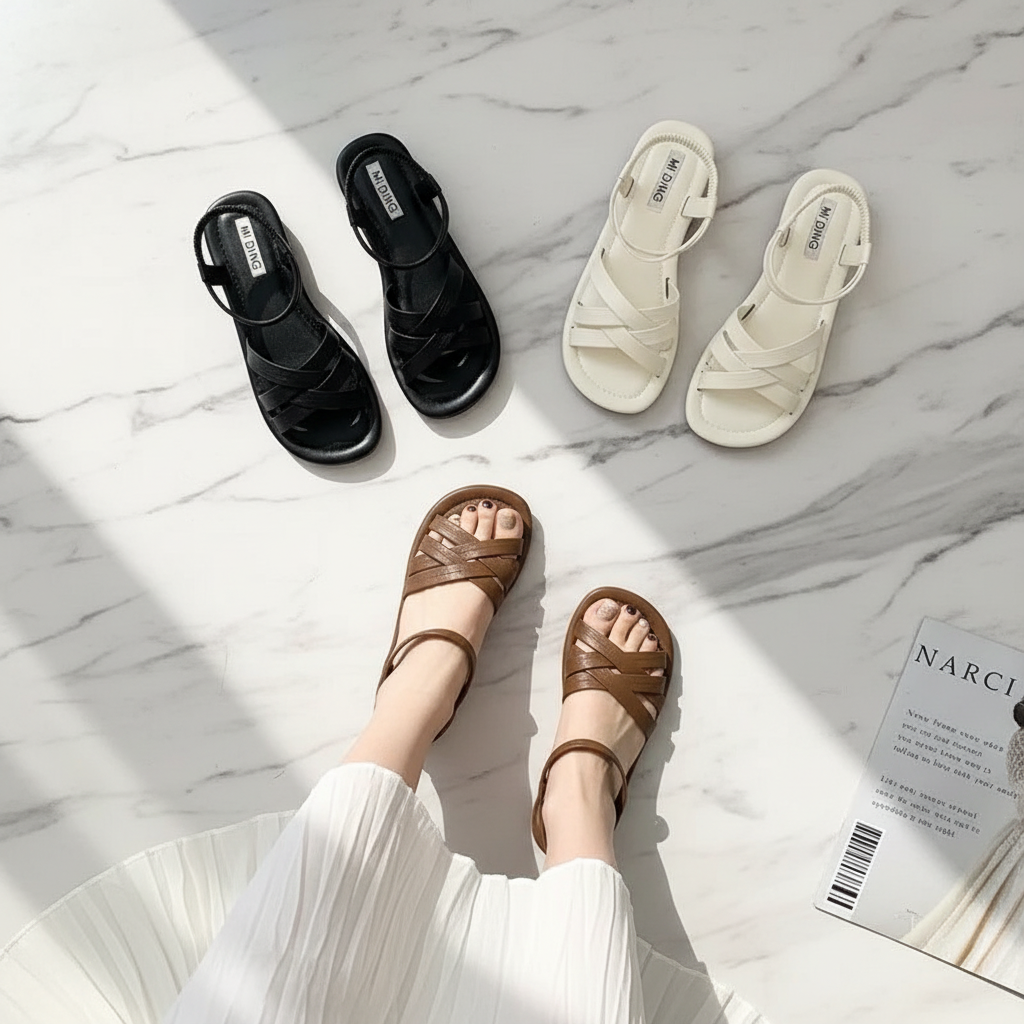 Women's Retro Roman Flat Sandals